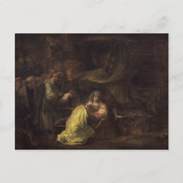 Postal La circuncisión, 1661 (aceite sobre lienzo) (Anverso)