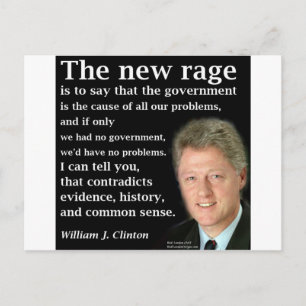 Postal La cita de Bill Clinton "No Government" no está di