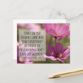 Postal La cita Inspiradora de Abraham Lincoln "El futuro"