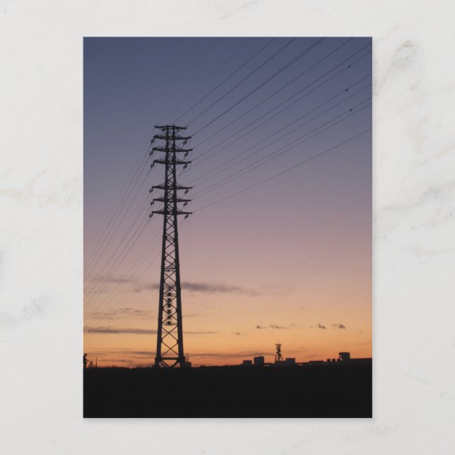 Postal La ciudad al atardecer: Tokio (Anverso)