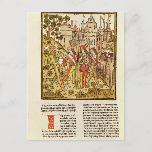 Postal La ciudad de Dios y la ciudad de este siglo (Anverso)