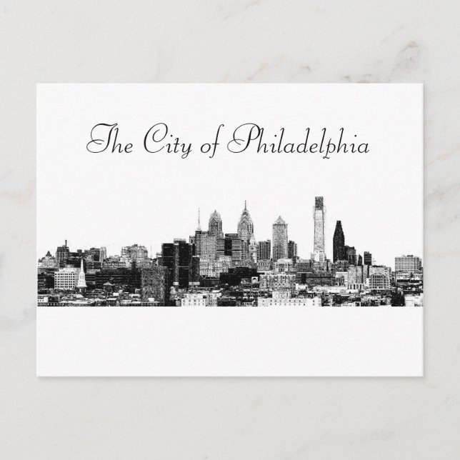 Postal La ciudad de Filadelfia (Anverso)