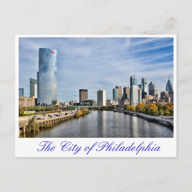 Postal La ciudad de Filadelfia (Anverso)
