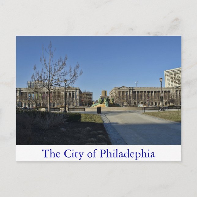 Postal La ciudad de Filadelfia (Anverso)
