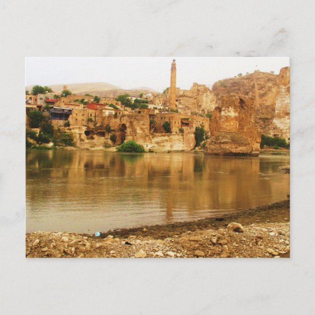 Postal La ciudad de Hasankeyf, Turquía. FOTO (Anverso)
