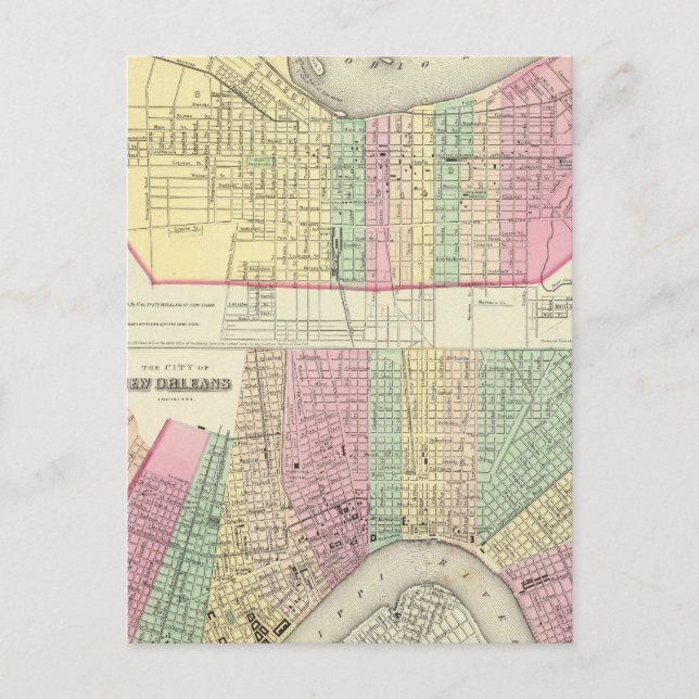 Postal La ciudad de Louisville Kentucky (Anverso)