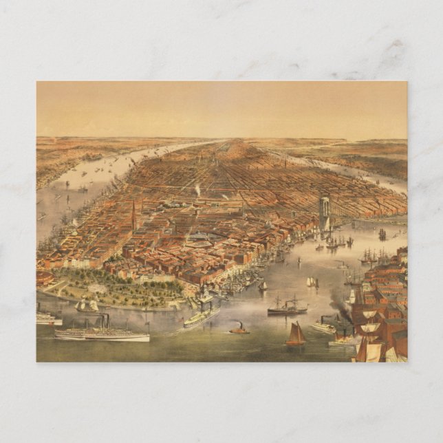 Postal La ciudad de Nueva York, 18 (Anverso)