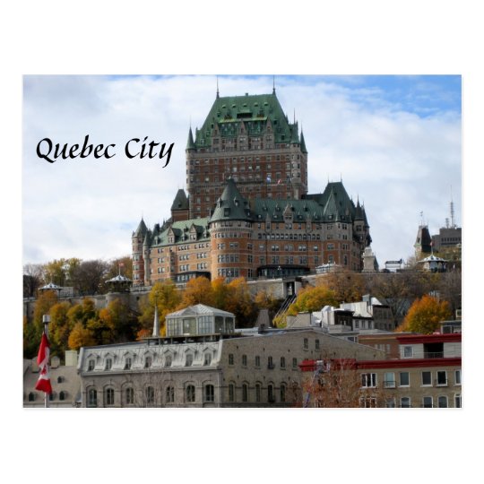 Postal La ciudad de Quebec