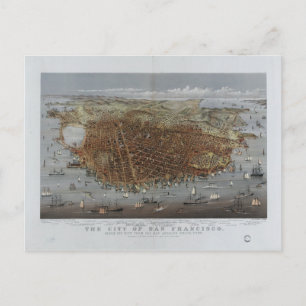 Postal La ciudad de San Francisco California de 1878
