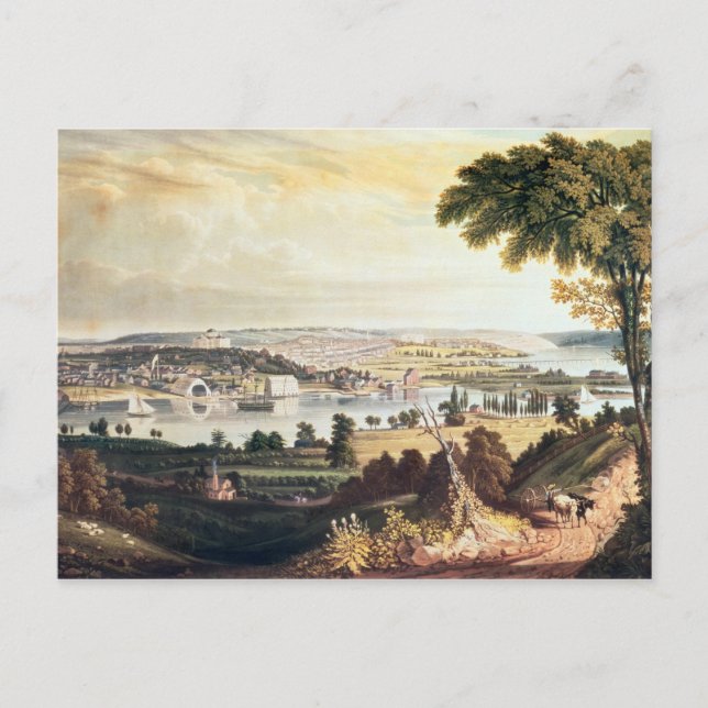 Postal La ciudad de Washington más allá de la Marina (Anverso)