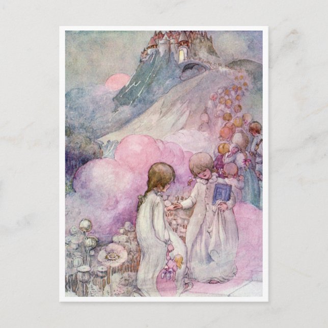 Postal La ciudad del sueño de Anne Anderson (Anverso)