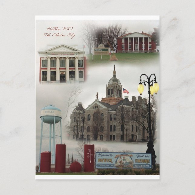 Postal La ciudad eléctrica (Anverso)