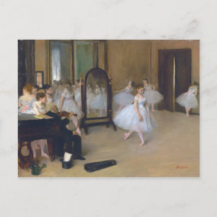 Postal La clase bailarina - Edgar Degas