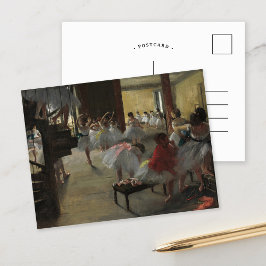 Postal La clase de baile | Edgar Degas