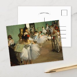 Postal La clase de baile | Edgar Degas