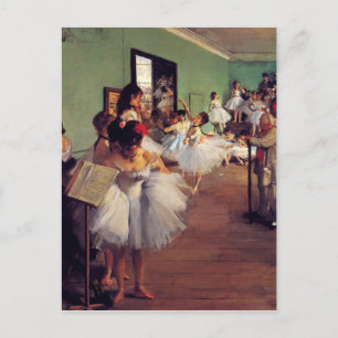 Postal La clase de danza de Edgar Degas