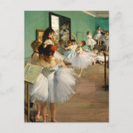 Postal La clase de danza de Edgar Degas