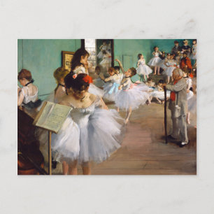 Postal La clase de danza de Edgar Degas