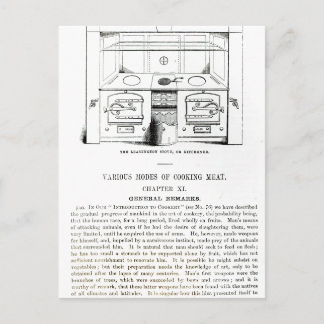 Postal La cocina de Leamington (Anverso)