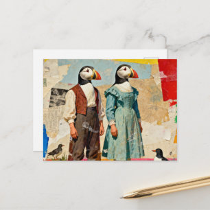 Postal La Colageja de la Pareja de Frailecillos
