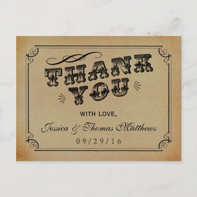 Postal La colección de Bodas Steampunk de Victoria (Anverso)