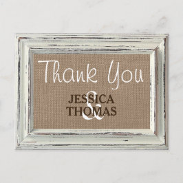 Postal La colección de cuadros blancos rústicos y Bodas B