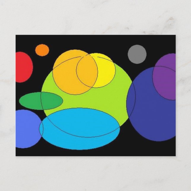 Postal La colección de órbitas (Anverso)