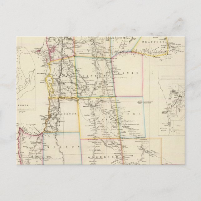 Postal La colonia de Australia Occidental (Anverso)
