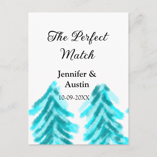 Postal La combinación perfecta entre el boda de los pinos (Anverso)