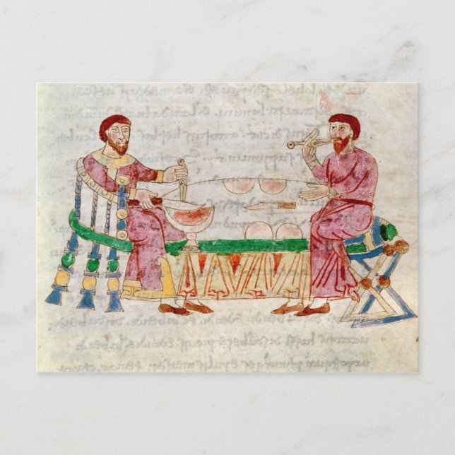 Postal La comida, de "De Universo" (Anverso)