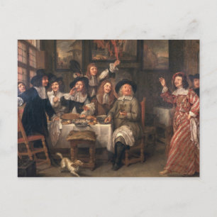 Postal La comida de los artistas