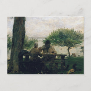 Postal La Comida en Honfleur, 1875