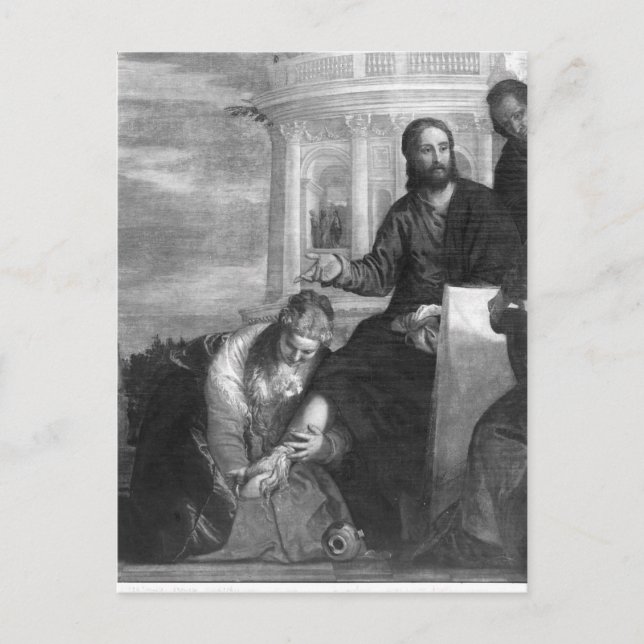 Postal La comida en la casa de Simón el Fariseo (Anverso)