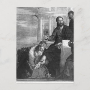 Postal La comida en la casa de Simón el Fariseo