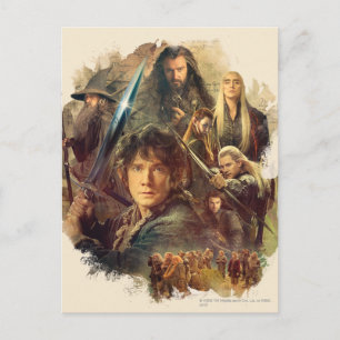 Postal La compañía y los elfos de Mirkwood