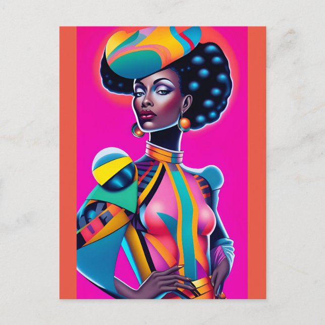 Postal La compostura mundial Ken Gage Art (Anverso)