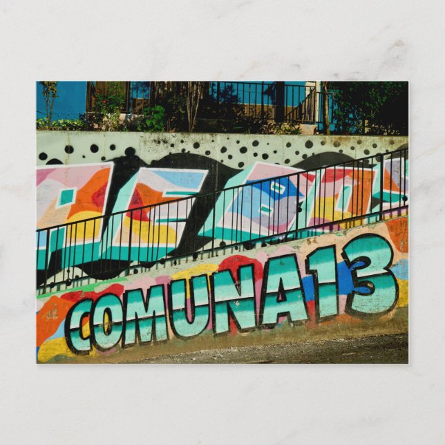 Postal La comuna 13 | Medellín, municipio de San Javier 1 (Anverso)