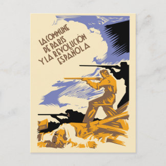Postal La Comuna de París y la Revolución Espanola