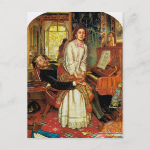 Postal La conciencia del despertar de William Holman Hunt