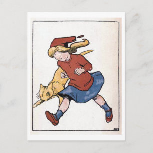 Postal "La conciencia hace a los cobardes..." Vintage