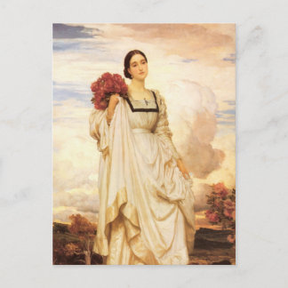 Postal La condesa Brownlow, Frederic Leighton