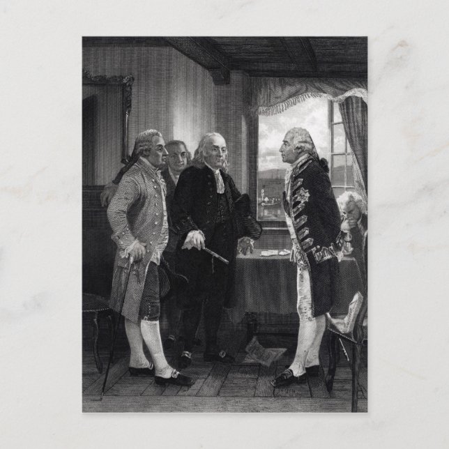 Postal La Conferencia de Paz sobre la Isla Staten (Anverso)