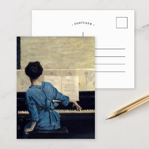 Postal La conferencia magistral   William Merritt Chase