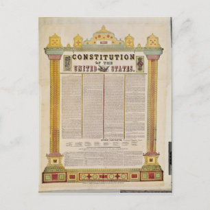 Postal La Constitución de los Estados Unidos de América