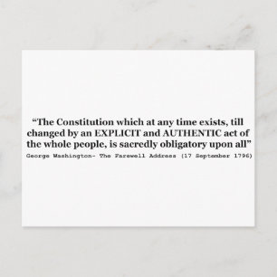 Postal La Constitución es sagradamente obligatoria para t