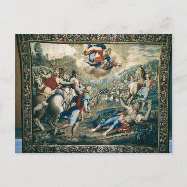 Postal La conversión de San Pablo (Anverso)