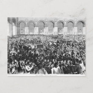 Postal La "Corbeille" en la intersección de París, 1873