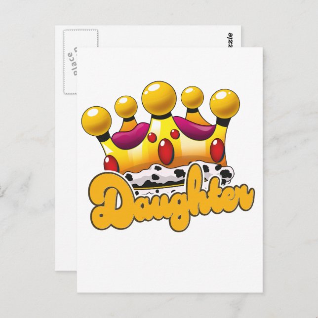 Postal La corona de los Reyes Hijos (Anverso / Reverso)