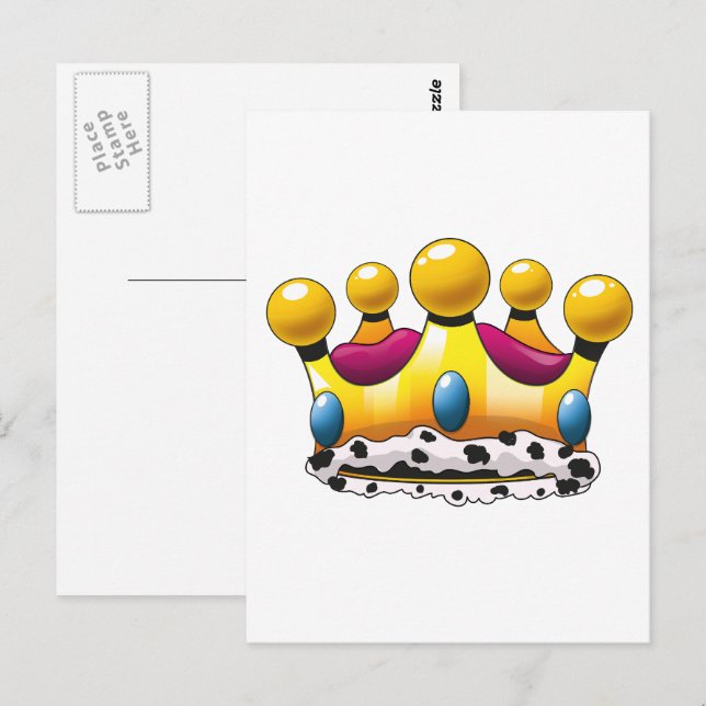 Postal La Corona del Rey (Anverso / Reverso)