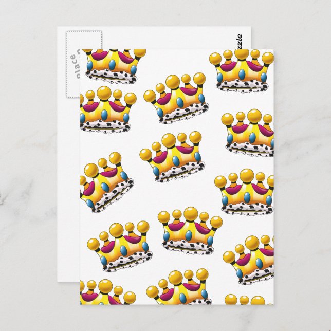 Postal La Corona del Rey (Anverso / Reverso)